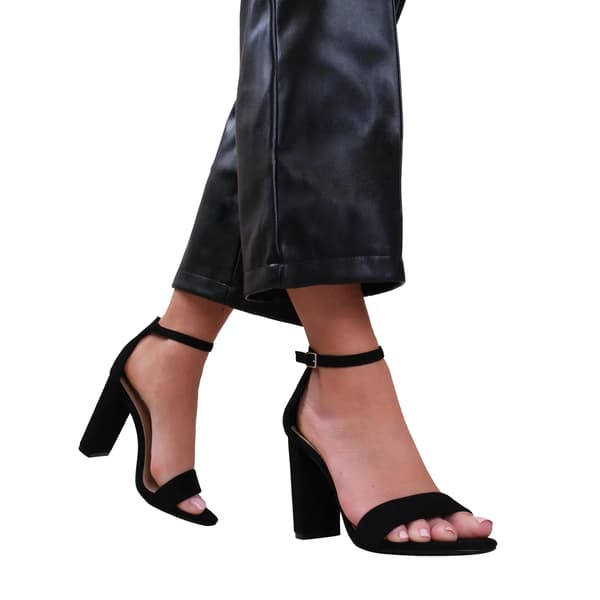 Where's That From Dam/Damer Skye Strappy Mocka Block Black 6 UK