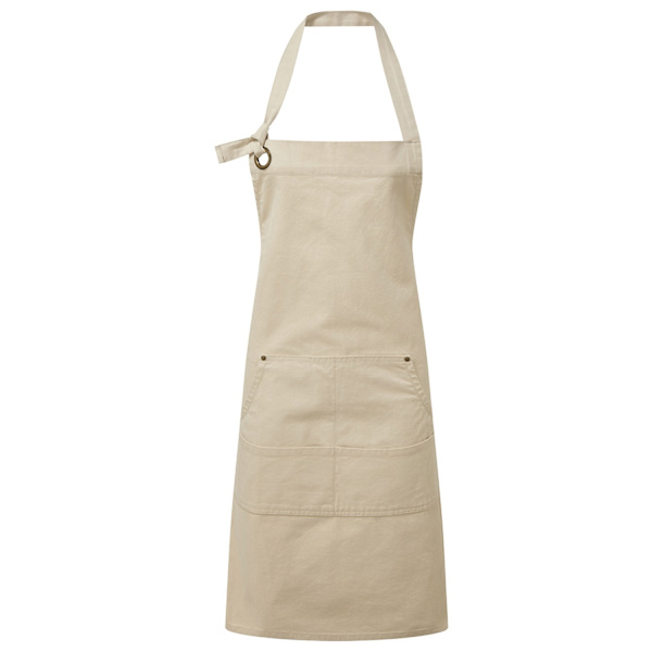 Premier Unisex Vuxen Bomulls Canvas Fickförkläde En Storlek Natura Natural One Size