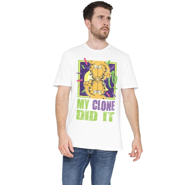 Garfield Herr My Clone Did It T-shirt XL Vit White XL