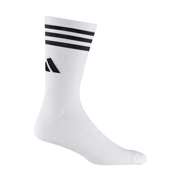Adidas herr 3-pack kontrastrandiga crew strumpor (12-14 UK) White 12 UK-14 UK
