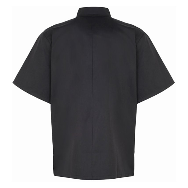 Premier Unisex Studded Front Short Sleeve Chefs Jacket (2-pack) Black M