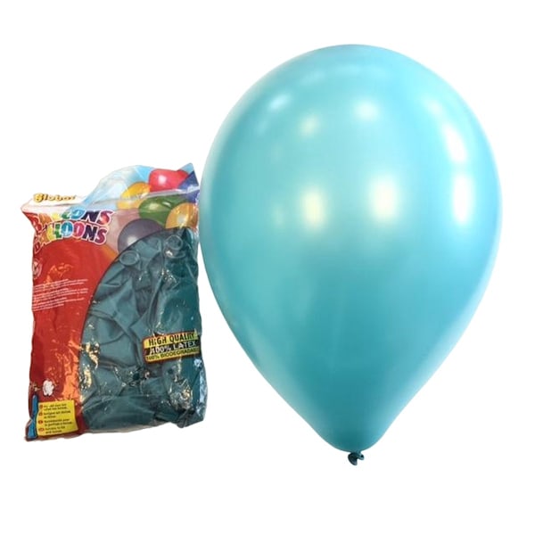 Globos Latex Ballonger (Förpackning om 100) En Storlek Pärla Aqua Pearl Aqua One Size