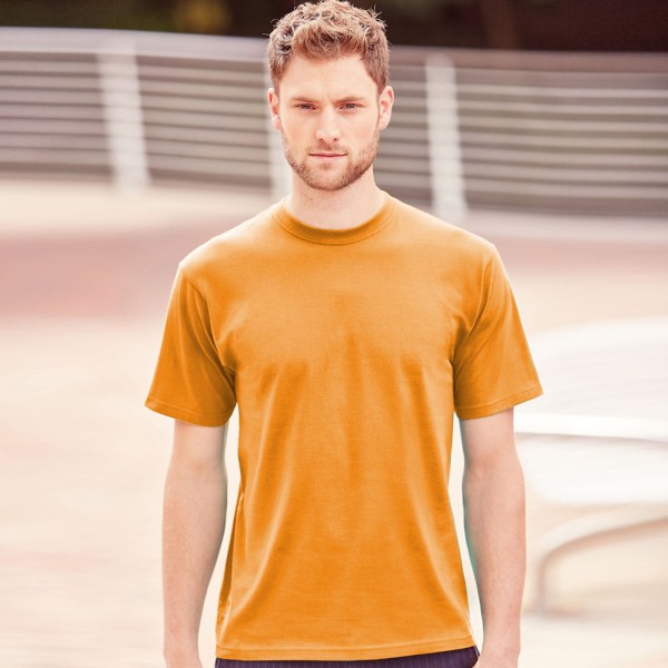 Jerzees Colors Herr Klassisk kortärmad T-shirt S Gul Yellow S