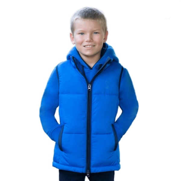 Little Knight Barnkollektion Vadderad Ridväst för Barn/Barn Cobalt Blue 7-8 Years