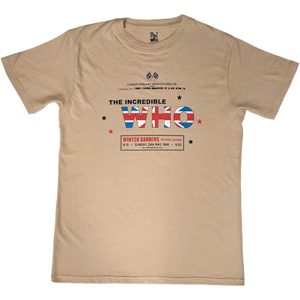The Who Unisex Adult The Incredible T-Shirt XL Sand Sand XL