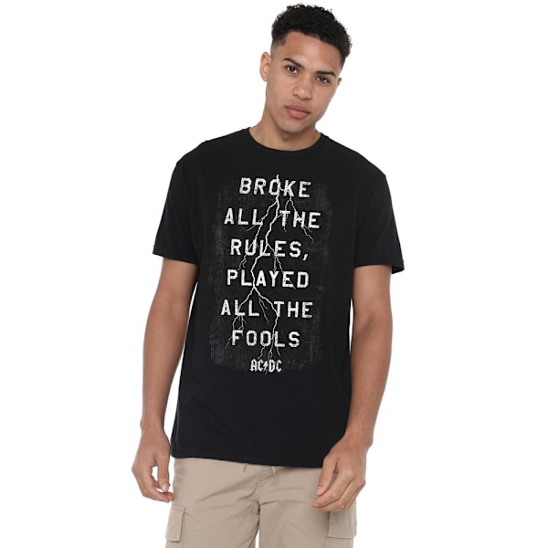 AC/DC Herr Struck T-Shirt M Svart Black M