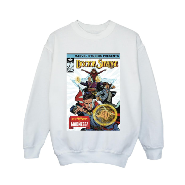 Marvel Boys Doctor Strange Comic Cover Sweatshirt 5-6 Years Whi White 5-6 Years