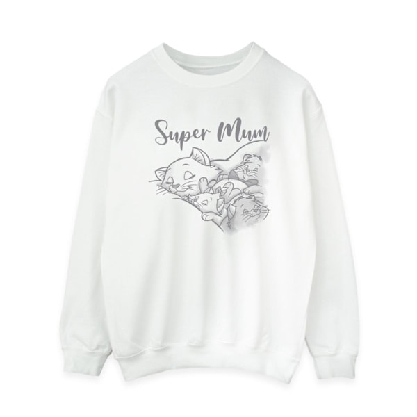 Disney Womens/Ladies Classics Marie Super Mum Sweatshirt XL Vit White XL