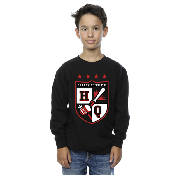 Justice League Boys Harley Quinn FC Pocket Sweatshirt 3-4 år Black 3-4 Years