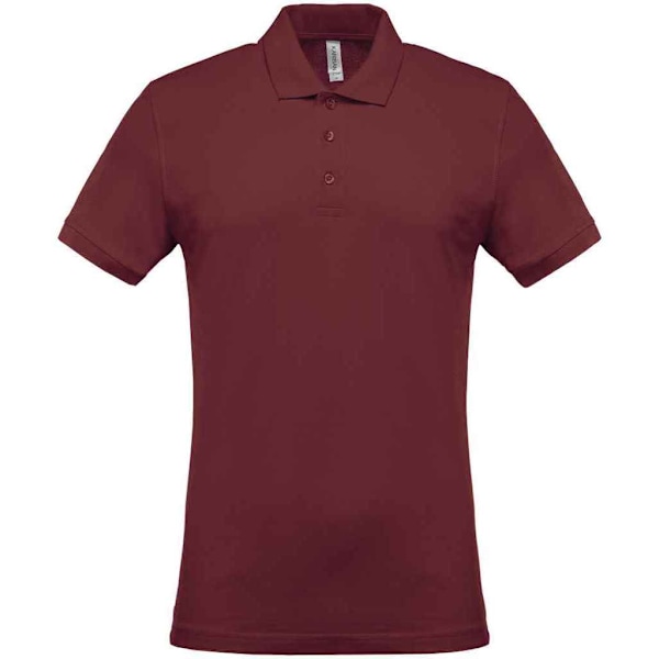 Kariban Herr Pique Poloshirt S Vinröd Wine S