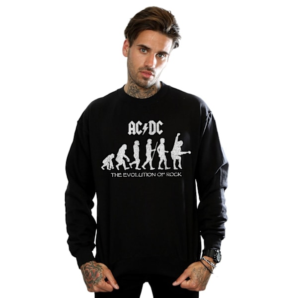 ACDC Evolution Of Rock Sweatshirt 4XL Svart Black 4XL