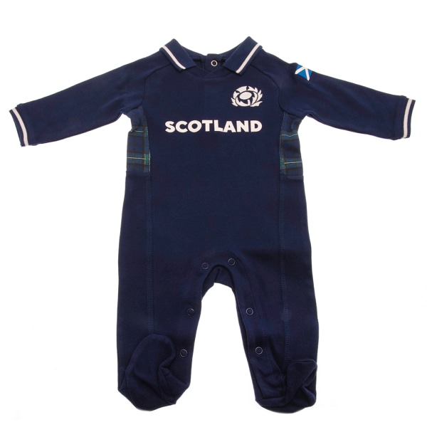 Skottland RU Baby 2023 sovdräkt 6-9 månader Marinblå Navy Blue 6-9 Months