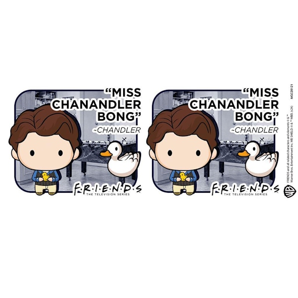 Friends Chibi Inner Two Tone Chandler Mug One Size Vit/Blå White/Blue One Size