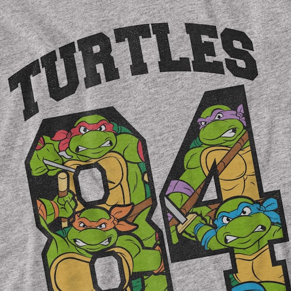 Teenage Mutant Ninja Turtles Unisex Vuxen 84 Turtles T-Shirt L Sport Heather L