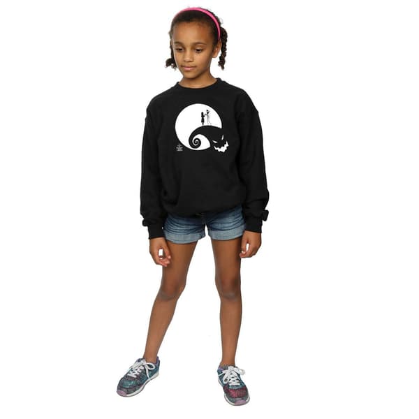 Disney Flickor Nightmare Before Christmas Måne Oogie Boogie Tröja Black 7-8 Years