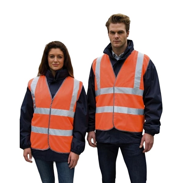 SAFE-GUARD by Result Herr Motorist Hi-Vis Väst L-XL Orange Orange L-XL