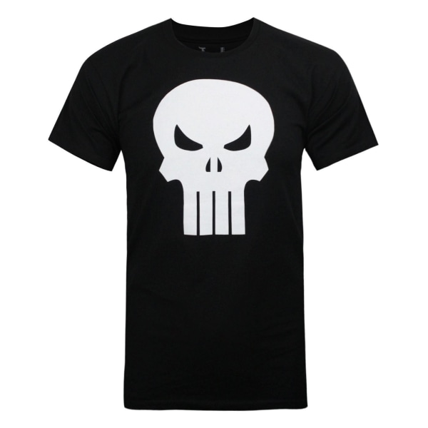 The Punisher Mens Logotyp T-shirt S Svart Black S