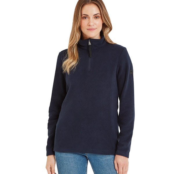TOG24 Dam/Kvinna Revive Kvart Zip Fleece Topp 24 UK Mörk Indigo Dark Indigo 24 UK