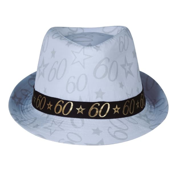 Fiestas Guirca Gangster 60-årsdag Hatt One Size Vit White One Size