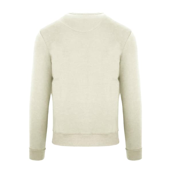 Aquascutum Herr Script Crew Neck Regular Sweatshirt XL Smör Butter XL