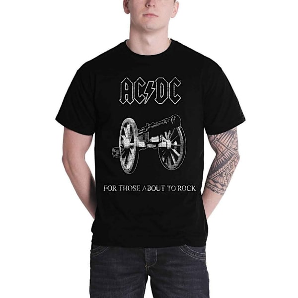 AC/DC Unisex Adult About To Rock T-Shirt XL Svart Black XL
