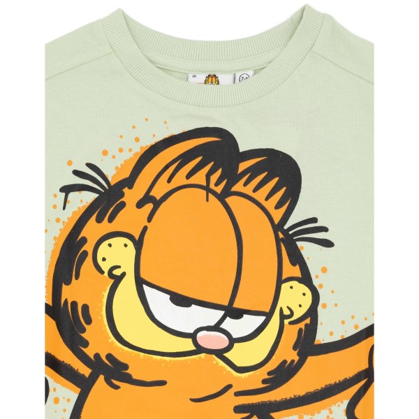 Garfield skateboard-t-shirt för barn/barn 11-12 år Pastel G Pastel Green 11-12 Years