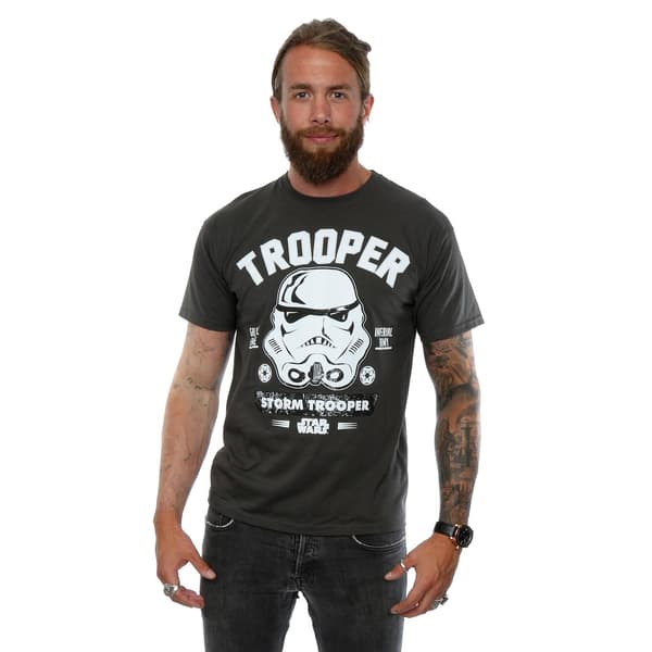 Star Wars Herr Stormtrooper Collegiate T-Shirt M Ljus Grafit Light Graphite M