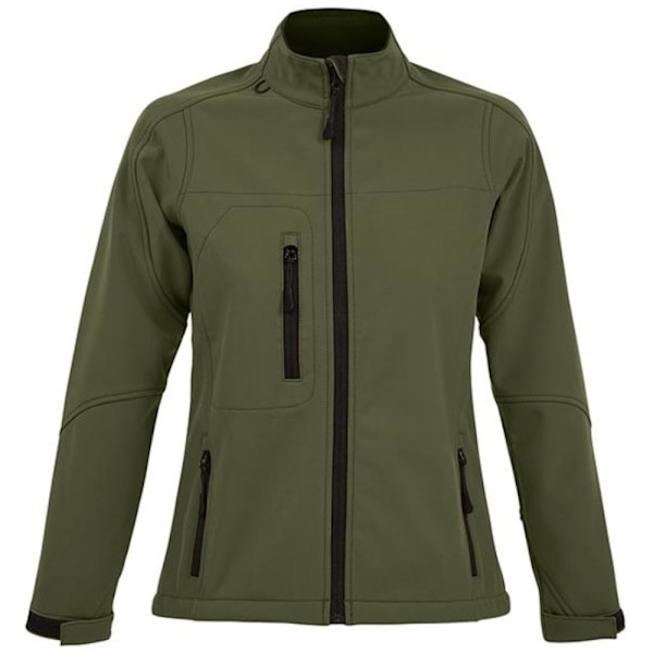SOLS Dam/Dam Roxy Soft Shell Jacka (Andningsbar, Vindtät Och Vattenavvisande) Dark Green L