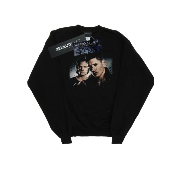 Supernatural Mens Sam And Dean Poster Sweatshirt 4XL Svart Black 4XL