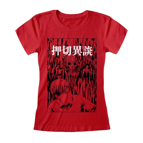 Junji-Ito Dam/Dam Drip Fitted T-shirt M Röd Red M