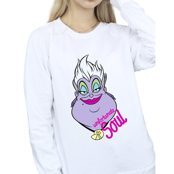 Disney Dam/Damer Skurkar Ursula Olycklig Själ Sweatshirt White M