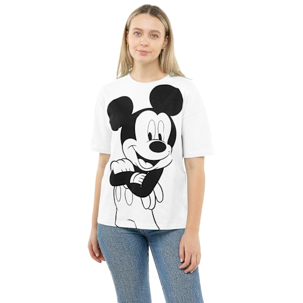 Disney Dam/Kvinnor Stance Mickey Mouse T-Shirt S Vit/Svart White/Black S