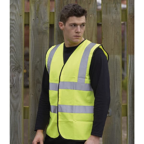 Warrior Herr Hög Synlighet Säkerhetsväst / Väst M Fluorescerande Fluorescent Yellow M