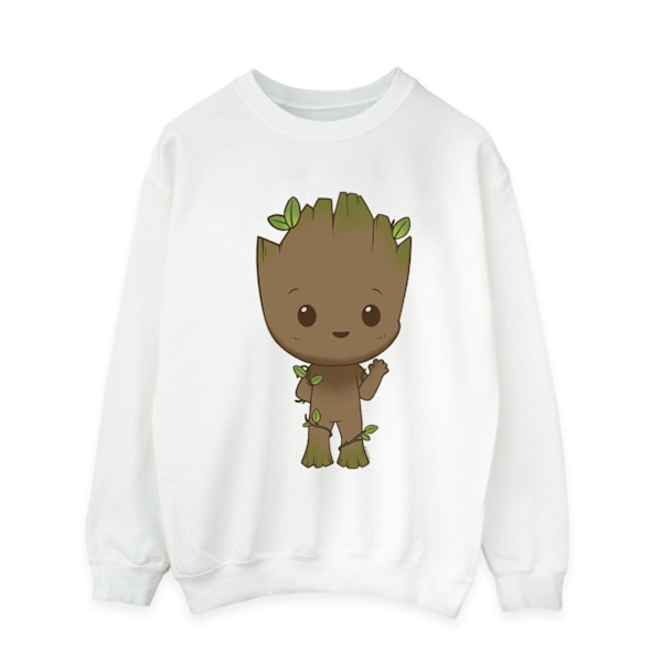 Marvel Herr I Am Groot Chibi Wave Pose Sweatshirt M Vit White M