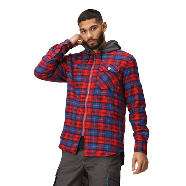 Regatta Mens Tactical Siege Checked Jacket L Classic Red Classic Red L