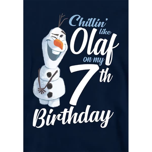 Frost Barn/Barn Chillin Like Olaf Heather 7-årsdag Pu Navy 7-8 Years