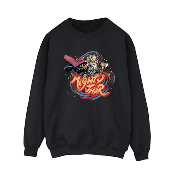Marvel Dam/Kvinnor Thor Love And Thunder Mighty Thor Swirl Sw Black M