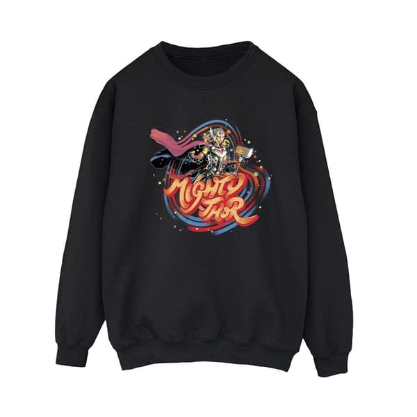 Marvel Dam/Kvinnor Thor Love And Thunder Mighty Thor Swirl Sw Navy Blue S