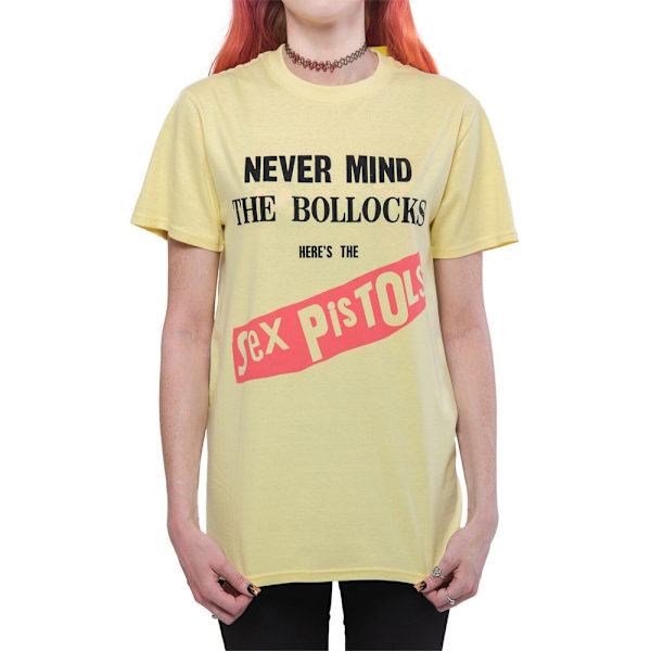 Sex Pistols Dam/Kvinnor Never Mind The Bollocks Album Bomull Yellow 3XL