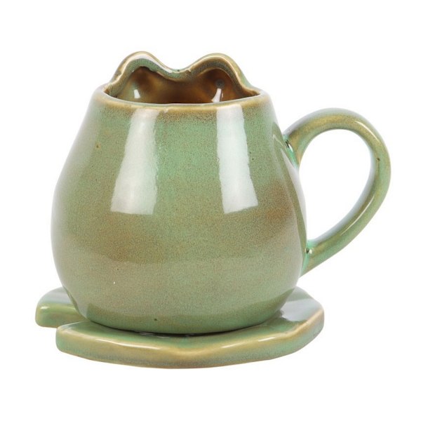 Something Different Frog Mug & Fat en storlek Grön/Vit Green/White One Size