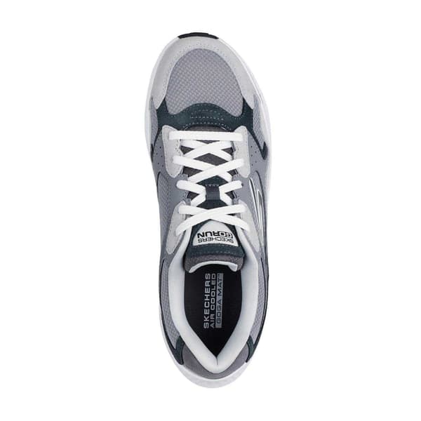 Skechers Herr Go Run Consistent Retro Mocka Träningsskor 9 UK Grå Grey 9 UK