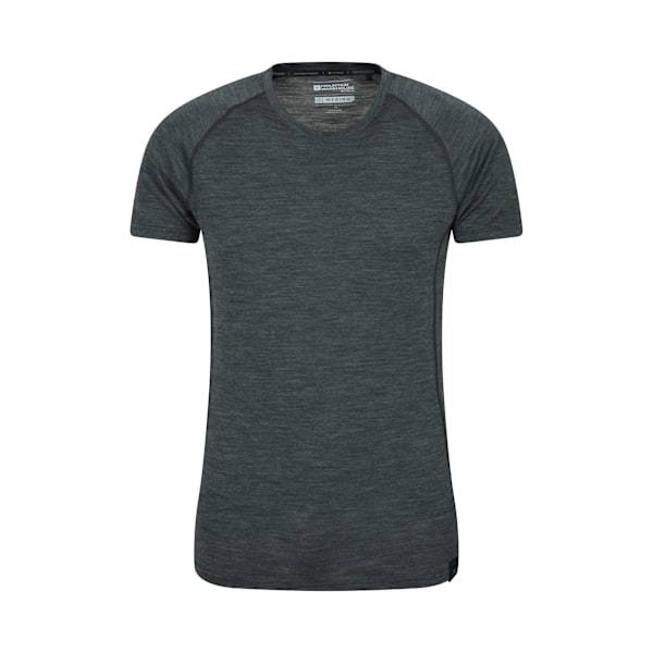 Mountain Warehouse Mens Summit Merino Wool T-Shirt (2-pack) Dark Grey M