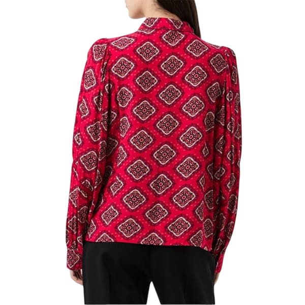 Vero Moda Dam/Dam Spetsdetalj Avslappnad Passform Puffärmsskjorta Raspberry Pink 10 UK