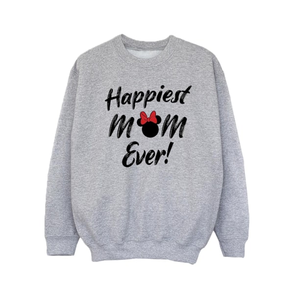 Disney Girls Minnie Mouse Happiest Mom Ever Sweatshirt 5-6 år Sports Grey 5-6 Years
