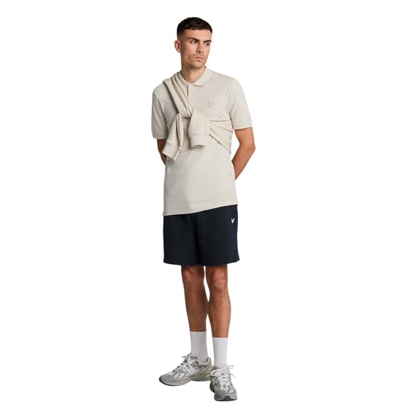 Lyle & Scott Herr Tonal Eagle Pikétröja S Beige Beige S