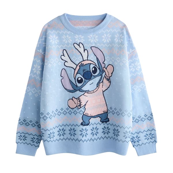Lilo & Stitch Dam/Dam Stitch Jultröja M Blå Blue M
