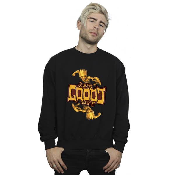 Marvel Herr Guardians Of The Galaxy Groot Inverted Grain Sweatshirt Black S
