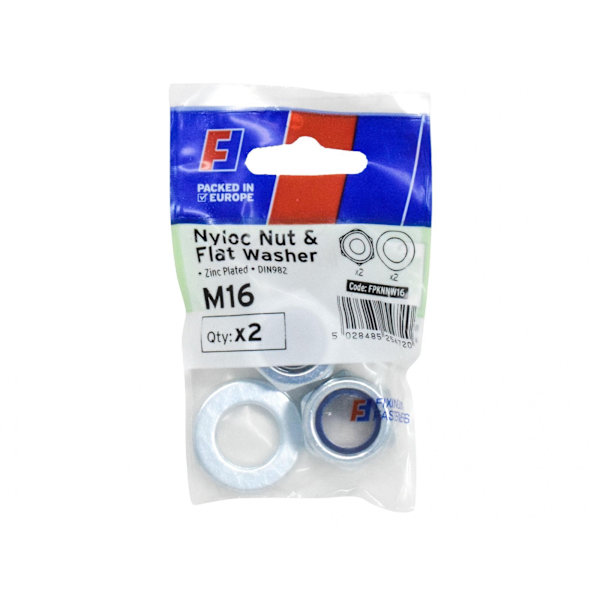 Forgefix Nyloc Mutter & Bricka, Forgepack M16 Flerfärgad Multi Colour M16