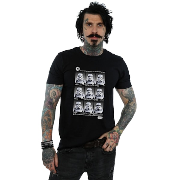 Star Wars Stormtrooper Yearbook T-shirt för män, S, svart Black S