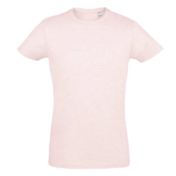 SOLS Herr Regent Slim Fit Kortärmad T-shirt XL Heather Pink Heather Pink XL